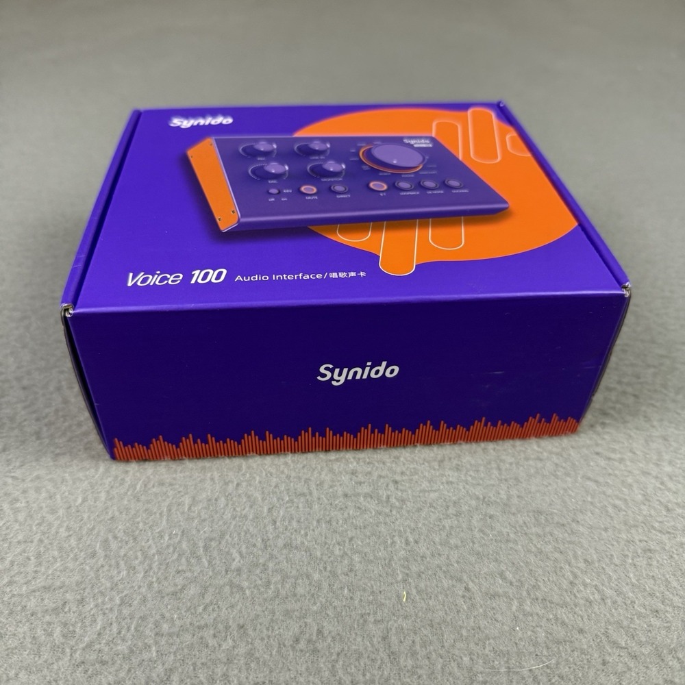 Synido Voice 100 Black Audio Interface New - Picture 2 of 7
